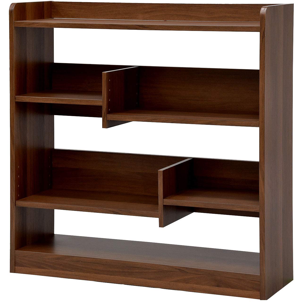 Amazon｜ワイエムワールド 本棚 オープンラック ウォールナット